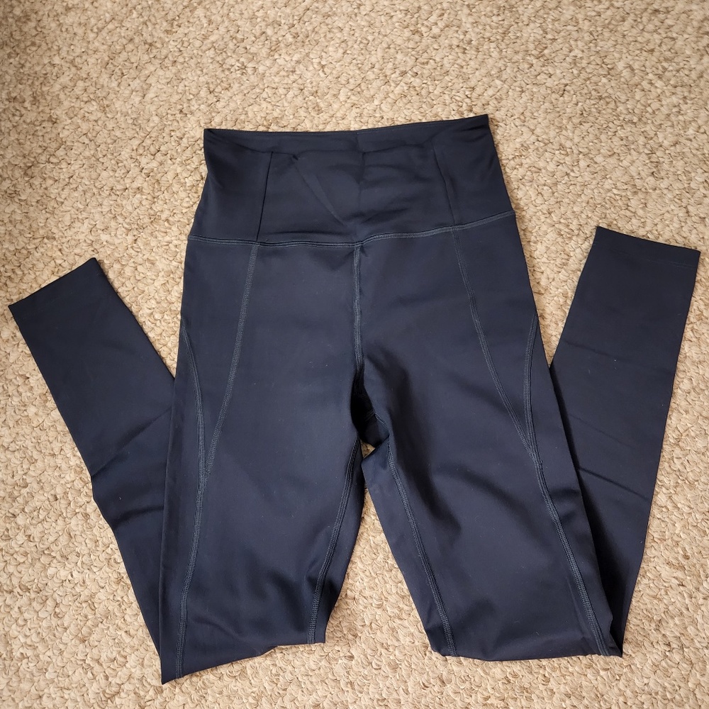 Girlfriend Collective navy leggings